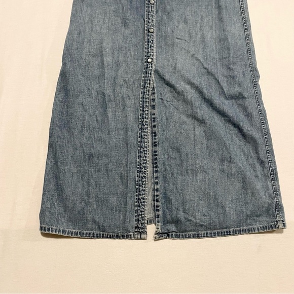 Vintage Gap Denim Sleeveless Maxi Dress - Picture 6 of 16